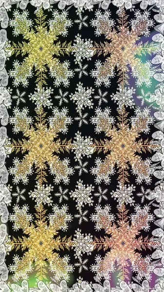 Gri renklerde kusursuz desen. Kusursuz altın desenli bukleler. Raster altın pürüzsüz desen. Doğu tarzında altın elementler arabesk.