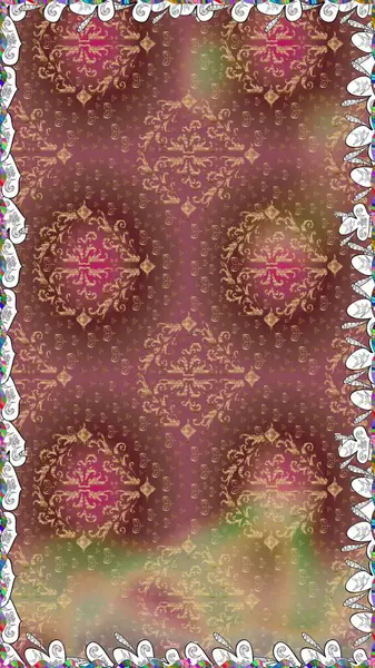 Anti-stres için soyut örnek sayfası. Renklerle. Raster illüstrasyonu.