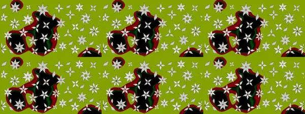 Yaz çiçekleri teması. El çizimi, soyut ve süslü elementler. Yeşil renkler. Suluboya resim taklit Raster çizimi. Klasik çiçekler..