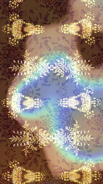 Sevimli çiçek raster deseni. Modaya uygun kumaş deseni. Düz Çiçek Elementleri Tasarımı. Renkli Yaz Teması çizim şablonu.