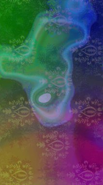 Çiçeksiz desenlerin resmi. Vadinin yeşil renkli çiçekleri.