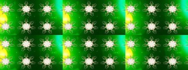 Renkli kar taneleri Raster çizimi. Altın kar tanesinden izole edilmiş. Güzel kış süsleri..