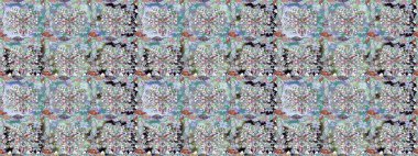 Suluboya kusursuz desen. Eski model. Moda baskısı. Raster illüstrasyonu. Dekorasyon ve tasarım için güzel bir desen. Çiçeğin suluboya çizimlerinin zarif deseni.