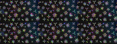 Robot resim. Küçük çiçekte güzel bir desen. Küçük renkli çiçekler. Moda baskıları için zarif bir şablon. Motley illüstrasyonu. Çiçekli bahar çiçekleri.