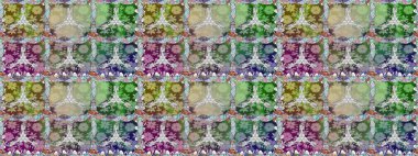 Poster ya da kapak için arka plan. Tekstil için figür. Şirin, zarif çiçekler Raster illüstrasyonu. Yapraklı kusursuz desen. Davetiye ve kartpostal tasarımı için dekoratif çiçek unsurları.