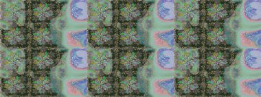 Renkli Bahar Temalı Kusursuz Arkaplan. Gri ve nötr renkte çiçekler. Düz Çiçek Elementleri Tasarımı. Sevimli çiçek raster deseni.