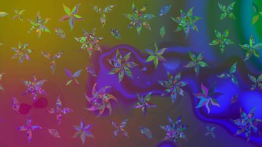 Çiçekler suluboya tarzında kahverengi renkte. Kahverengi renkte çiçekler olan çiçek deseni çiz.