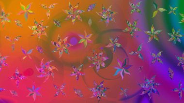 Güzel kumaş deseni. Bahar çiçekleriyle güzel bir çiçek deseni çizmişsin. Raster illüstrasyonu.