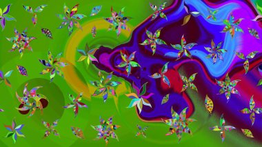 Bahar mevsimi. Raster güzel bir çiçek deseni çizmiş. Nazik romantik baskı. Tatil havası..