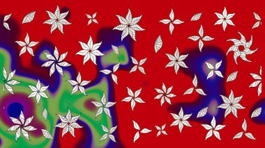 Raster illüstrasyonu. Desen, çizim, çiçek sınırı. Güzel, parlak, pürüzsüz kumaş, tuval. Kıvırcık, parlak örgü. Çiçek çelengi. Klasik eski arkaplan.