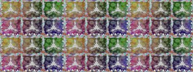 Raster illüstrasyonunda kusursuz çiçek deseni. Suluboya tarzında nötr renkler üzerine çiçekler.