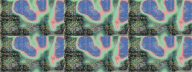 Vadinin mavi renkli çiçekleri. Çiçeksiz desenlerin çizimi.