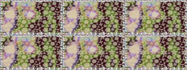 Tarafsız kıvırcık çiçekler tarafsız renklerde şekillenir. Klasik çiçek tasarımı elementleri. Raster illüstrasyonu.