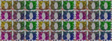 Raster Şirin kumaş deseni. Kusursuz bir mahsul. Renkli Bahar Temalı Kusursuz Arkaplan. Düz Çiçek Elementleri Tasarımı.