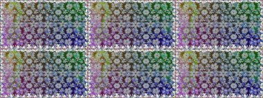 Raster illüstrasyonu. Gri renkli çiçekler. Çiçeksiz desenli arka plan, vuruşlar, sıçramalar, yaz çiçekleri..