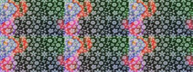 Renkli Yaz Temalı eskiz kalıbı. Düz Çiçek Elementleri Tasarımı. Gri renkli çiçekler. Çiçekli retro deseni çiz.