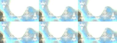 Manzaralı çiçek deseni. Üst manzara, yumuşak beyaz, nötr ve mavi renk tarzı. Sevgililer günü ve tebrik kartı konsepti için şık bir davetiye. Çiçek kompozisyonu, el boyası, hassas şablon..