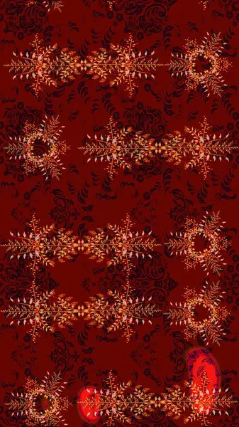 Raster Noel soyut renkli arka plan ve tatlı kar tanesi. Farklı kar taneleri toplayıcısı, kırmızı, siyah ve kahverengi renklerde kış elementleri..