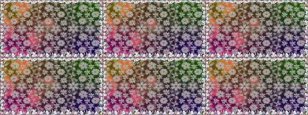 Gri renkli parlak çiçekli halı ile kusursuz desen..