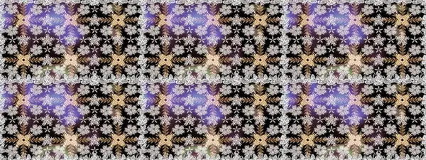 Siyah ve nötr renklerde parlak çiçekli halı deseni.