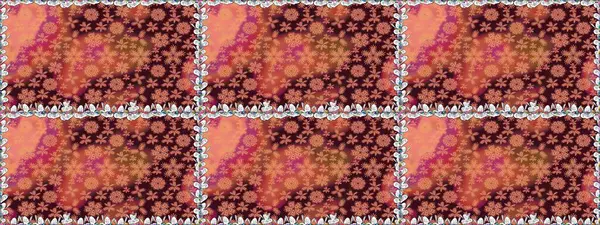 Kusursuz desenli, modaya uygun kumaş deseni. Şirin çiçek elementleri. Renkli Bahar Temalı Kusursuz Arkaplan. Düz Çiçek Elementleri Tasarımı. Raster illüstrasyonu.