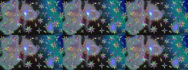 Üst manzara, yumuşak stil. Mavi renkte manzaralı çiçek deseni. Çiçek kompozisyonu, el boyası, hassas şablon. Sevgililer günü ve tebrik kartı konsepti için şık bir davet.