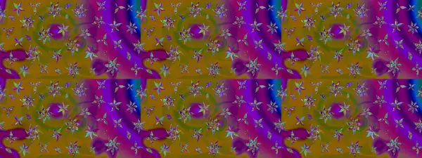 Asya tekstil tarzında. Renkli Bahar Teması eskiz kalıbı. Düz Çiçek Elementleri Tasarımı. Raster illüstrasyonu. Kahverengi renkli çiçekler. Çiçek desenini çiz.