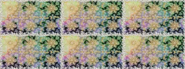 Barok tarzında kusursuz bir doğulu süsü. Altın elementlerle nötr renklerde altın desen. Raster oryantal süs. Geleneksel klasik altın desen.