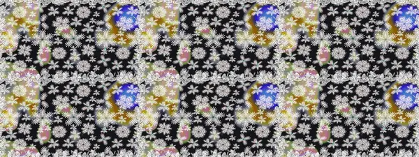 Renkli Bahar Temalı Kusursuz Arkaplan. Gri renkli, zarif çiçek buketli suluboya. Raster illüstrasyonu. Düz Çiçek Elementleri Tasarımı.