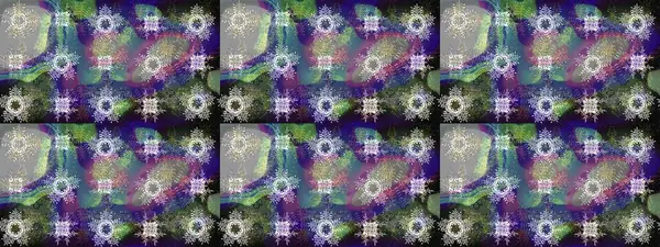 Kar tanesi kışı. Renkli arka planda izole edilmiş suluboya kar taneleri. Raster illüstrasyonu. Kışın sembolü.