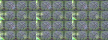 Raster düz çiçek çizim deseni. Tarafsız, yeşil ve gri renkte çiçekler. Tasarım hediye paketi, tebrik kartları, posterler ve afiş tasarımı.