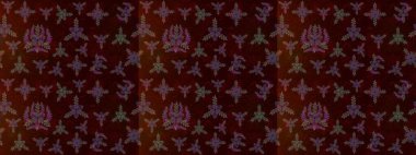 Renkli Bahar Teması eskiz kalıbı. Düz Çiçek Elementleri Tasarımı. Raster..