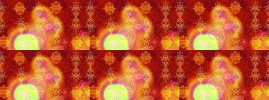 Modern tasarım posteri, kapak, kırmızı, turuncu ve sarı renkli kart tasarımı. Retro stil dokusu, şablon kış elementleri. Son moda kar taneleri ve elementler onun kartlarını gösteriyor. Kar taneleri tasarımı.