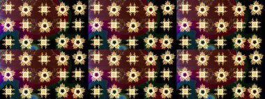 Yeni yıl kar tanesi. Düz kar karalama ikonları, yılbaşı afişi için kar taneleri silueti, kartlar. Şirin soyut kar taneleri kahverengi, siyah ve sarı renkler üzerine raster tasarımı.