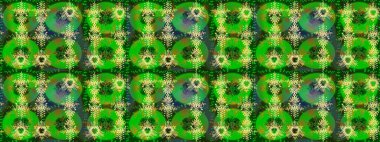 Kutlamanın sembolü. Noel tasarımı için. Kar tanesi kışı yeşil, sarı ve kahverengi renklerde yalıtılmış. Yeni yıl tabelası. Raster illüstrasyonu. Yeşil, sarı ve kahverengi simge silueti.