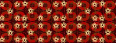 Arabesk ve çiçekli doğu raster desenleri. Arabesk ile klasik model. Geleneksel klasik süs.