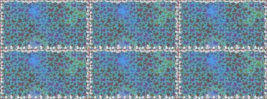 Şirin kelebek mavisi ve kahverengi raster desenli. Giysi tasarımı için dekorasyon. Kusursuz..