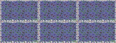 Kumaş, kağıt ve ambalaj için uygun. Parlak kelebeklerin kusursuz arka planı. Raster. Uçan güvelerle kusursuz, çok renkli bir arka plan. Güzel renkli kelebekler kaotik bir şekilde menekşe ve yeşil renklerde uçar.