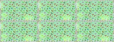 Çocuk için bahar paleti olan güzel raster kelebeği. Tarafsız ve yeşil arka planda kalan suluboya kelebekler. Raster illüstrasyonu. Klasik tarzda..