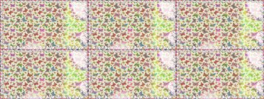 Sonsuz. Kelebekli tasarım. Kelebekler gri ve nötr bir arkaplanda. Kusursuz. Raster illüstrasyonu. Çizim, karalama, karalama.