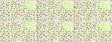 Kumaş, kağıt, ambalaj kâğıdı ve duvar kağıdı tasarımı için hoş bir arka plan. Raster illüstrasyonu. Tarafsız ve bej arkaplanda kelebek deseni.