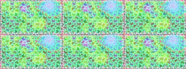 Şirin Raster çizimi. Web sayfası geçmişleri, duvar kağıtları, tekstil ve yüzey dokuları için mükemmel. Kelebekler, mavi ve yeşil renklerde kusursuz desenler çizerler..