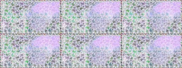 Kelebekli kusursuz soyut çiçek arkaplanı. Çizim, karalama, karalama. Moda Kumaşı Tasarımı. Raster. Sonsuz.