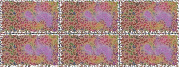 Bej renkli ve nötr arkaplanda renkli bir kelebek. Davetiye, kart ve parmak izi için basit şirin bir model. Renkli güzel halk kelebeklerle kusursuz desen.