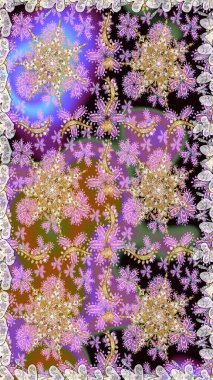 Tarafsız renklerde altın element. Antika altın tekrarlanabilir duvar kağıdı. Damask arkaplanı tekerrür ediyor. Barok tarzında altın çiçek süsü..