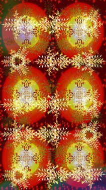 Elle çizilmiş kartanesi karalaması. Yılbaşı kış tasarımı için renkli kar taneleri. Raster illüstrasyonu.