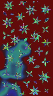 Güzel suluboya yaz çiçekleri deseni..