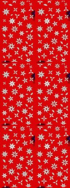 Raster Illustrasyon 'daki Çiçek Deseni' nin son moda çizimi. Düz Çiçek Elementleri Tasarımı. Renkli Yaz Temalı eskiz kalıbı. Güzel kumaş deseni.