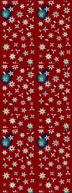 Küçük çiçekte güzel bir çiçek deseni var. Raster deseni. Çiçekli çiçek deseni, suluboya..