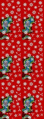 Kırmızı renkte çiçekler. Raster düz çiçek çizim deseni. Tasarım hediye paketi, tebrik kartları, posterler ve afiş tasarımı.